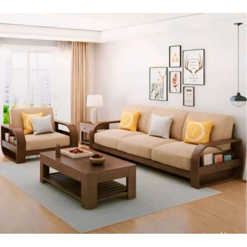 Sofa Jati Minimalist/Sofa Jati Jepara/Sofa Ruang Tamu Jati