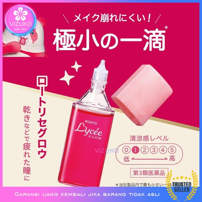 Rohto Lycee Glow Eye Drops For Woman Original Japan Jepang Tetes Mata