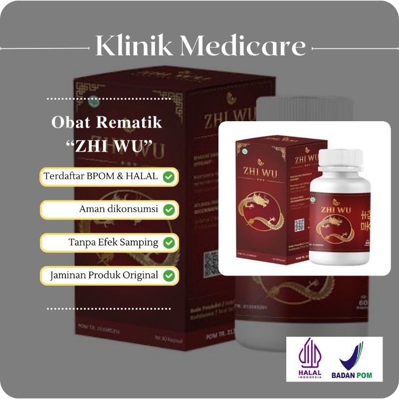Zhi Wu Obat Herbal Asam Urat Rematik Original BPOM Onat China Asam Urat Ampuh Halal