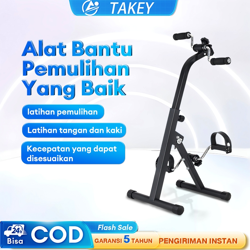 TAKEY  Sepeda Statis-Olahraga Gym Fitness / Terapi Kaki dan Tangan Penderita Stroke Peralatan olah r