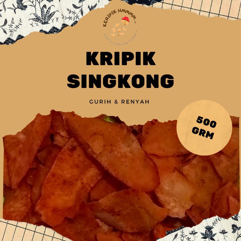 

Keripik singkong pedas / asin 500grm