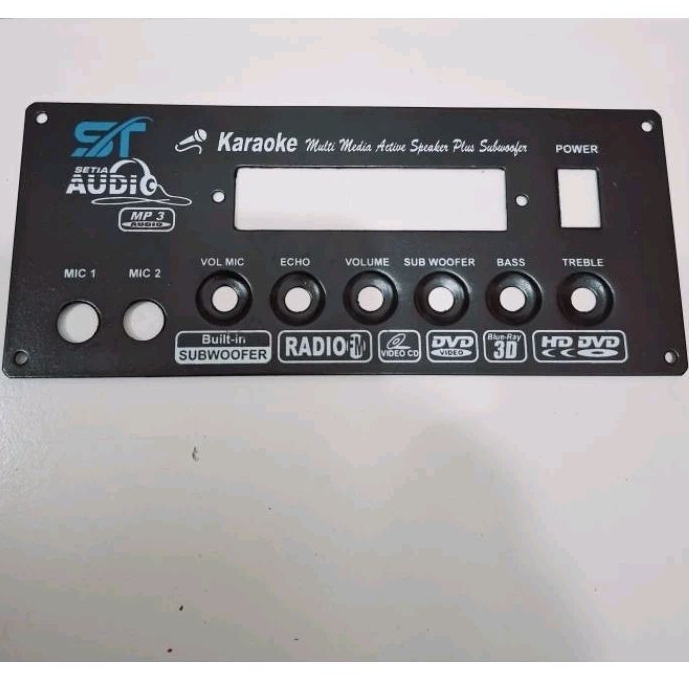 Panel Speaker Aktif Mic Echo Subwoofer MP3 ST