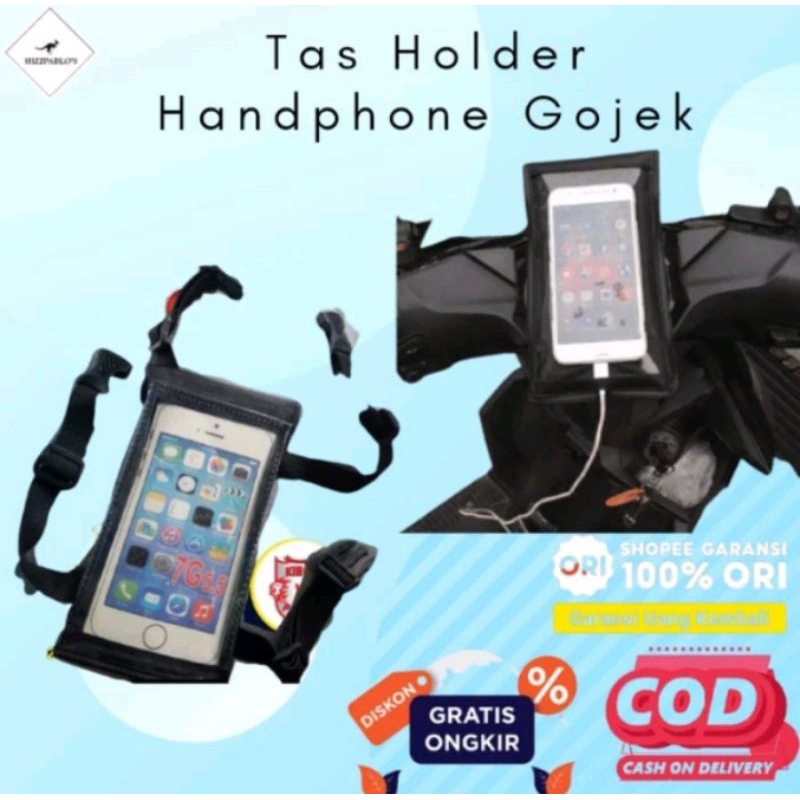 Tas Holder Handphone Anti Air Gojek Holder Hp Grab Hp Motor Holder Hp Maxim Waterproof