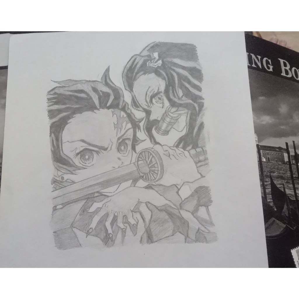 

Sketsa Gambar Tanjiro dan Nezuko dari Anime Kimetsu no Yaiba