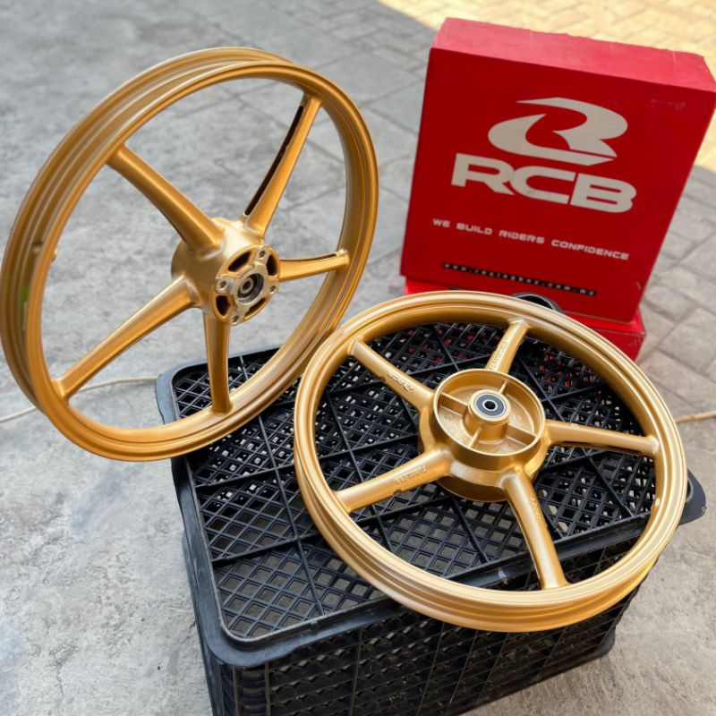 VELG RCB RACING BOY VELG ORIGINAL RCB PALANG 5 UKURAN 140/160 RING 17 YAMAHA JUPITER VEGA FIZ R