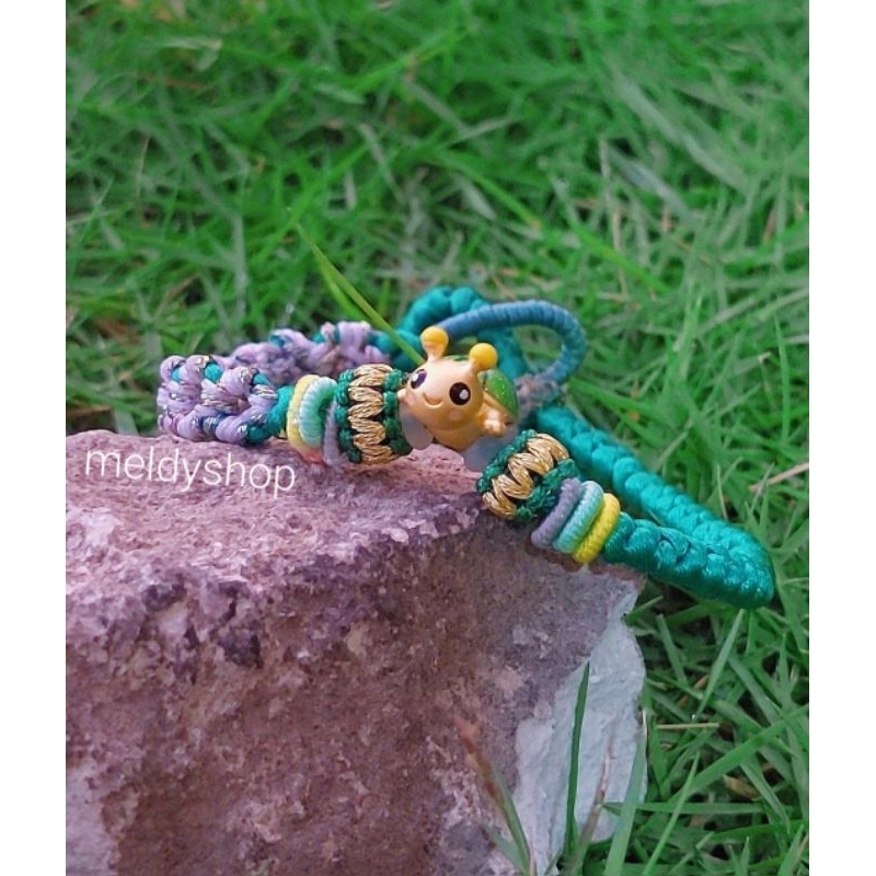 charm kura kura cat feng shui kura keberuntungan kekayaan gelang tali cina anyam bunga adjustable va