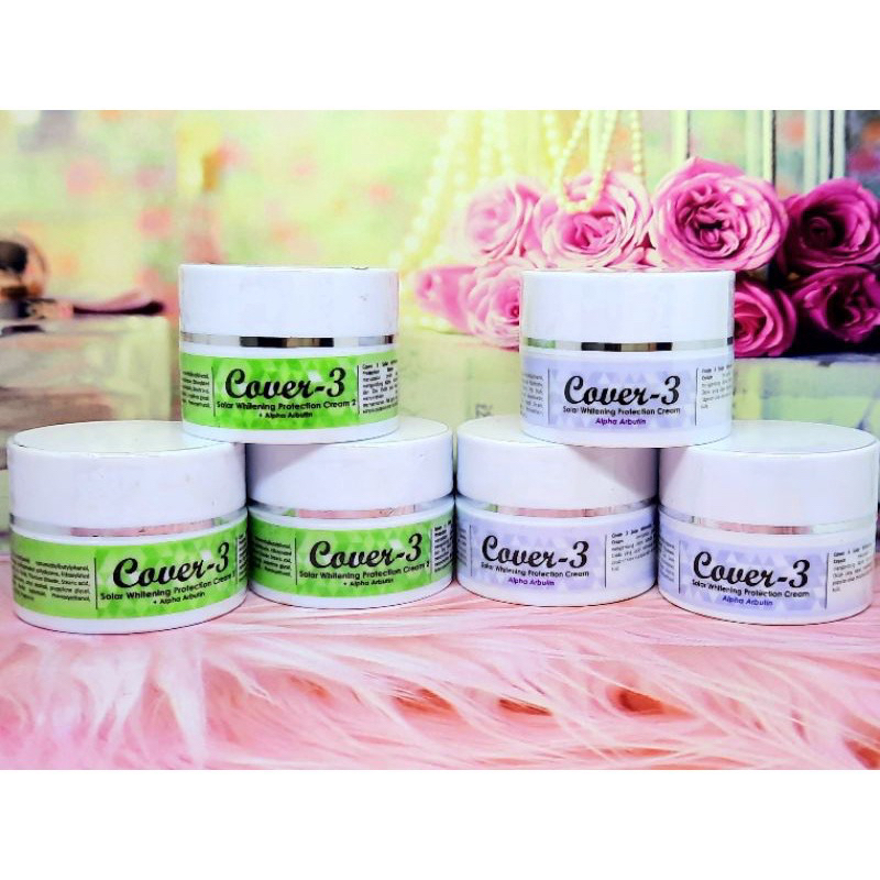 Cover-3 Solar Whitening Protection Cream 10gr Sunscreen Spf 50