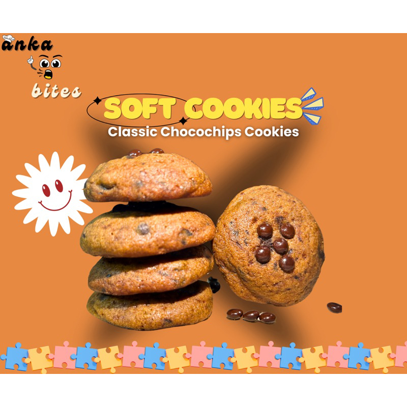 

Soft Cookies - Classic Chocochips Cookies (Min. Order 3pcs)