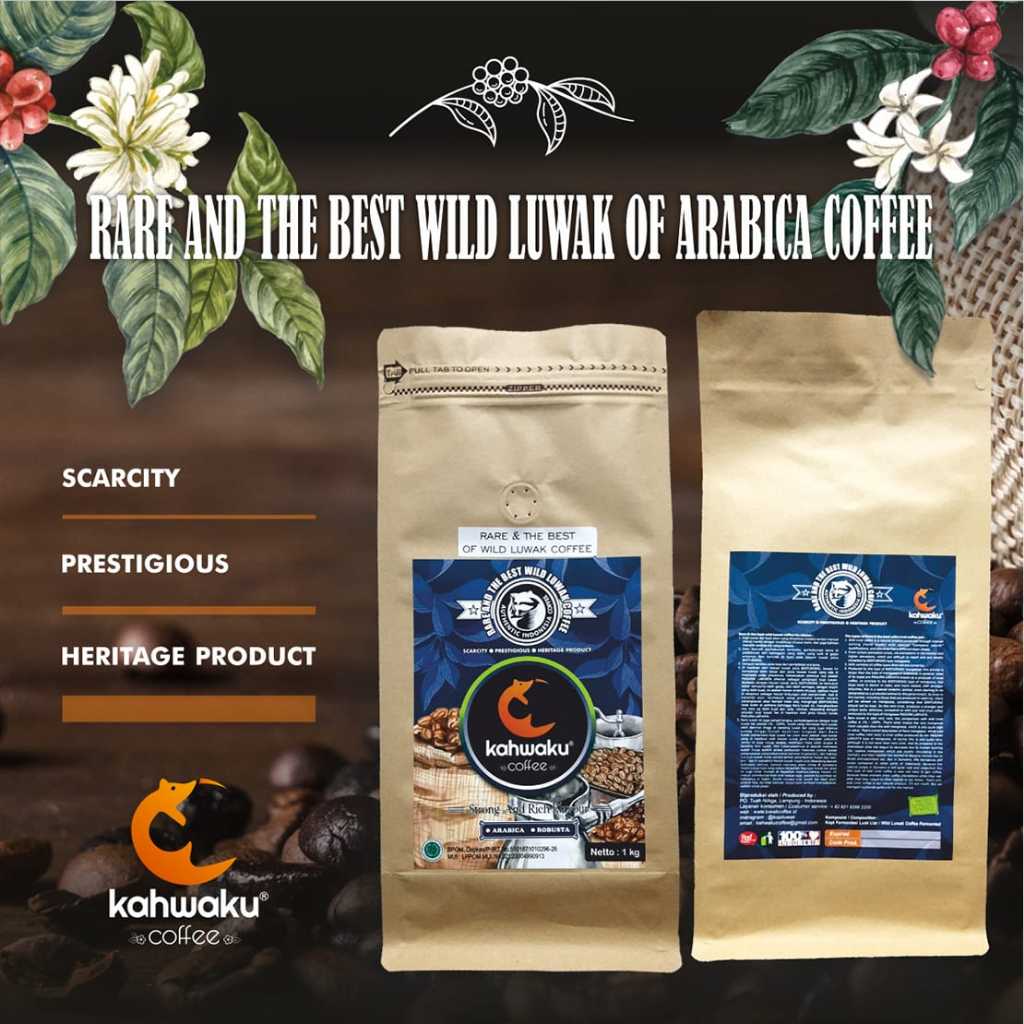 

Kopi Luwak Liar Premium 1000gram – Arabica Rare Bean, Limited & Terbaik dari Alam Sumatra | Terbatas