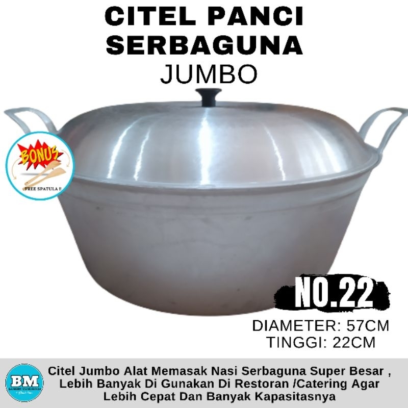 Panci Citel Katel Jumbo Serbaguna Spesial Bintang Satu 18 Liter