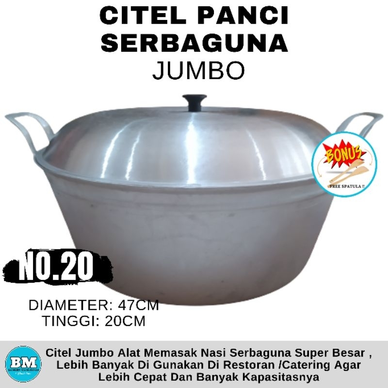 Panci Citel Katel Jumbo Serbaguna Spesial Bintang Satu 18 Liter