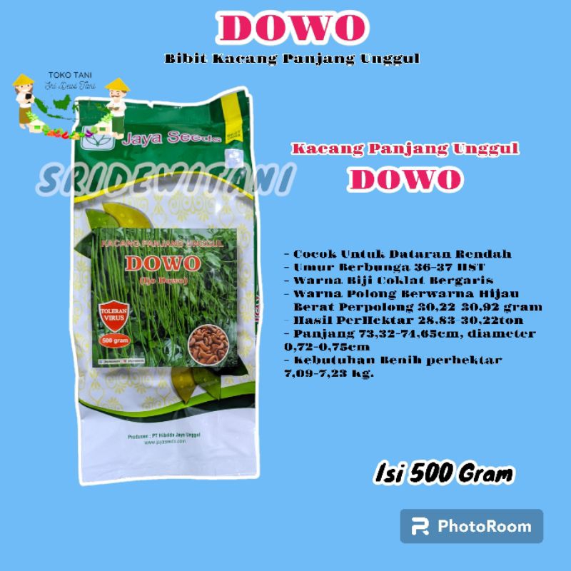 RB BIBIT KACANG PANJANG UNGGUL TAHAN VIRUS DOWO 500 GRAM JAYA SEED Setara Benih Parade Tavi Kanton