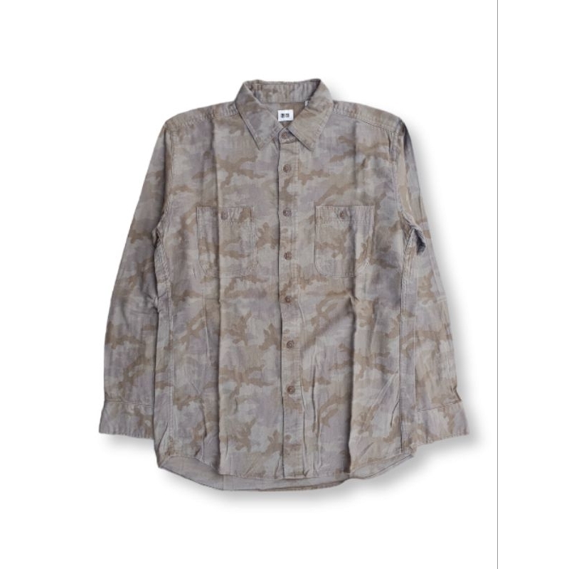 [Size M] Flanel Camo UNIQLO - Original