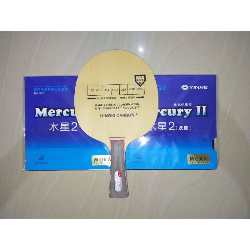 Set Ciamik Blade CUSTOM Butterfly Primorac Carbon + Yinhe Mercury ll + Yinhe Mercury ll Pingpong Ten