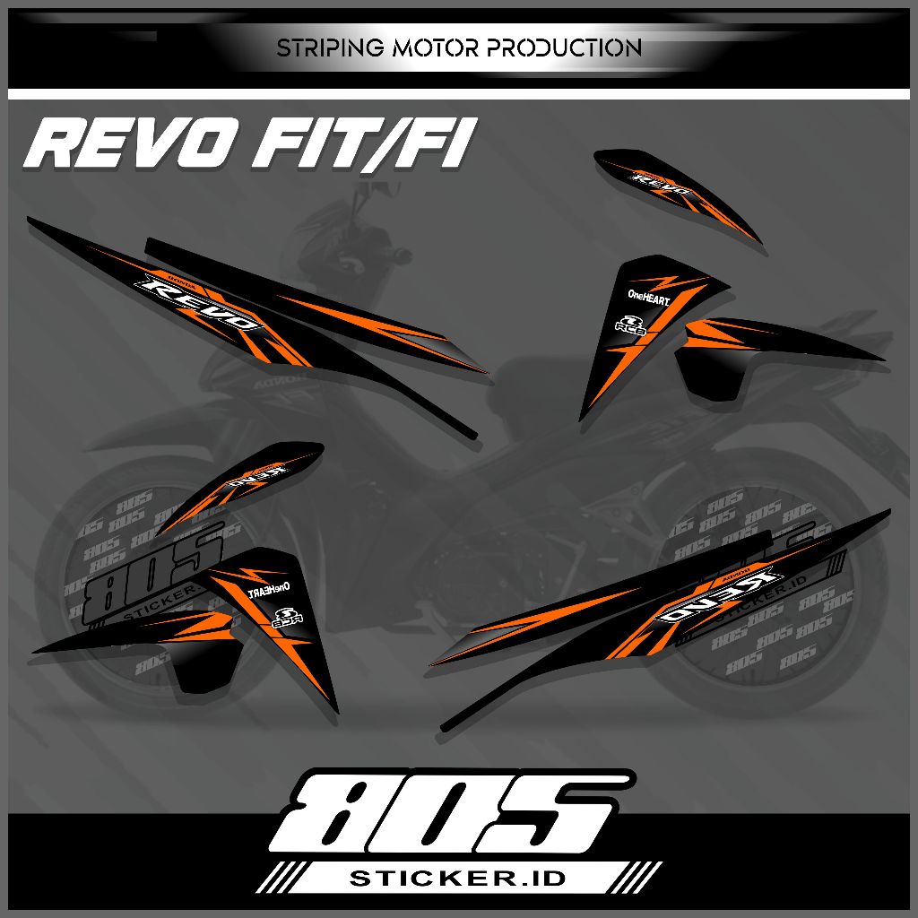 STIKER STRIPING REVO FI/FIT STRIPING VARIASI REVO FIT/FI NEW