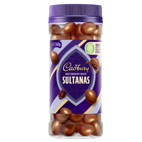 

Cadbury Milk Chocolate Coated Sultanas | 340g