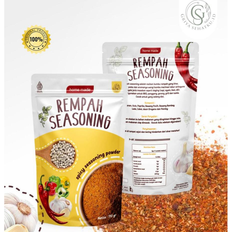 

Bumbu marinasi rendah kalori rempah seasoning by griya sehatku kemasan 110 gram