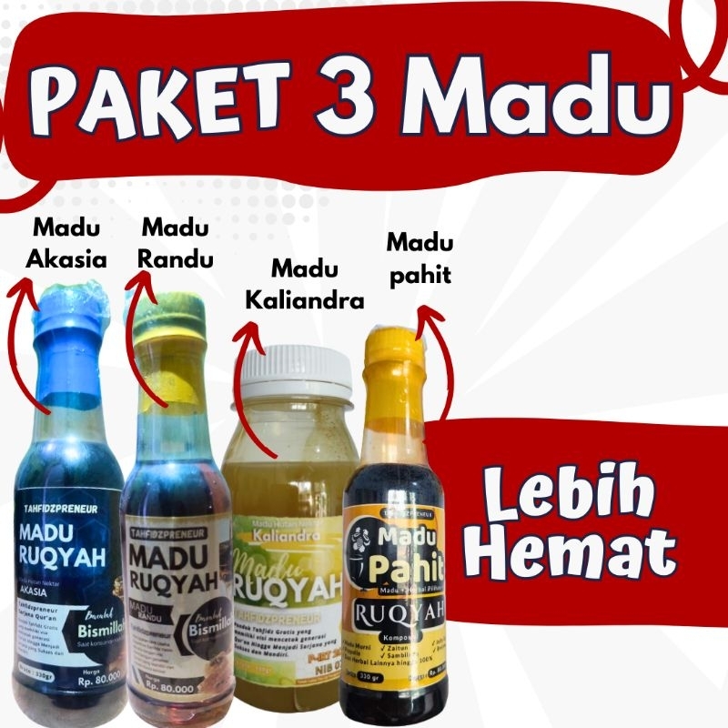 

PAKET 3 MADU HUTAN/RUQYAH (Harga per 1 gram)