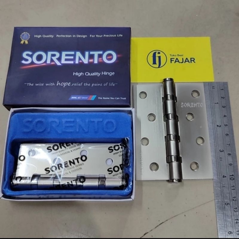 Engsel tebal kuat 4 inch SORENTO untuk pintu jendela rumah kamar