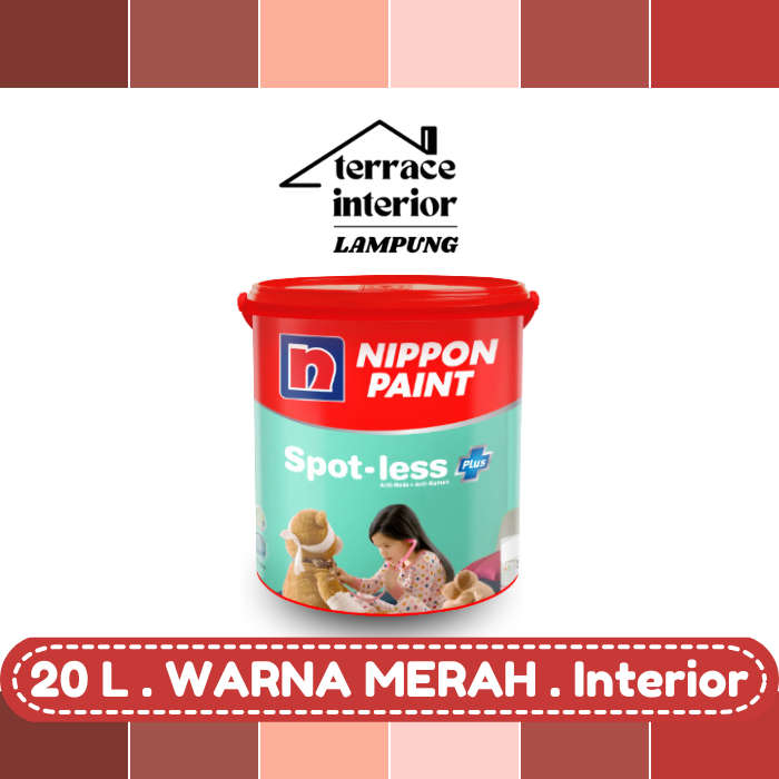 Cat Tembok Spotless Plus Nippon Paint Interior Warna Merah 20 Liter