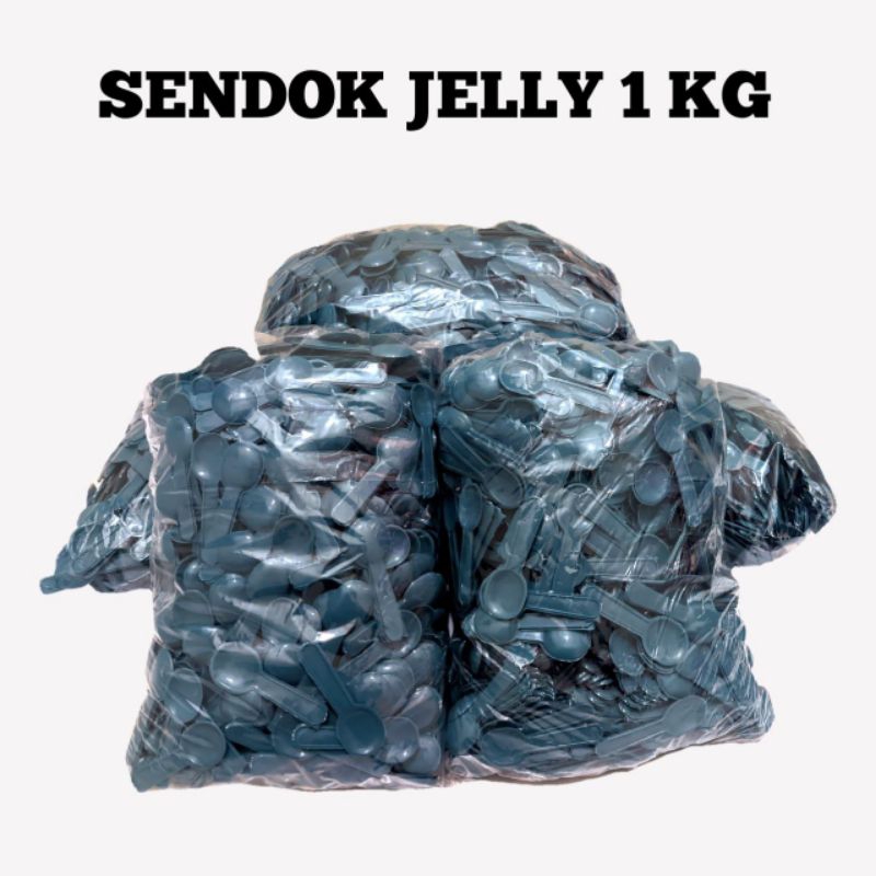 SENDOK JELLY WARNA KILOAN - KEMASAN 1 KG SENDOK JELLY PLASTIK