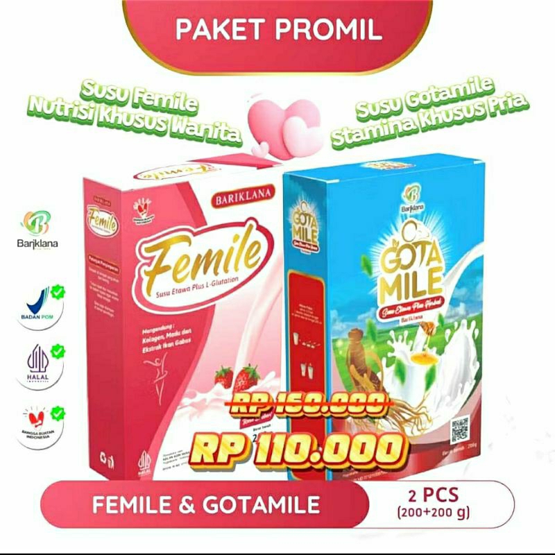 

GOMILK PAKET PROMIL FEMILE+GOTAMILK