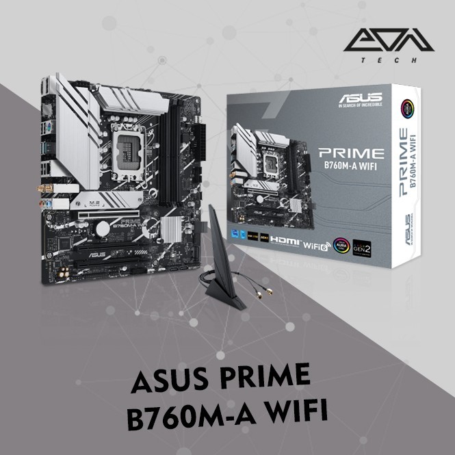 ASUS PRIME B760M-A WIFI D5 MOTHERBOARD Micro-ATX LGA1700 DDR5