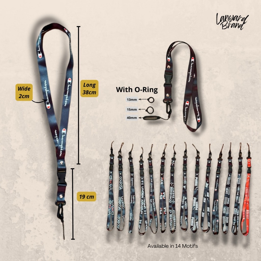 

Lanyard ID Card Gantungan Kunci Lanyard Pod Free 3 Karet silikon