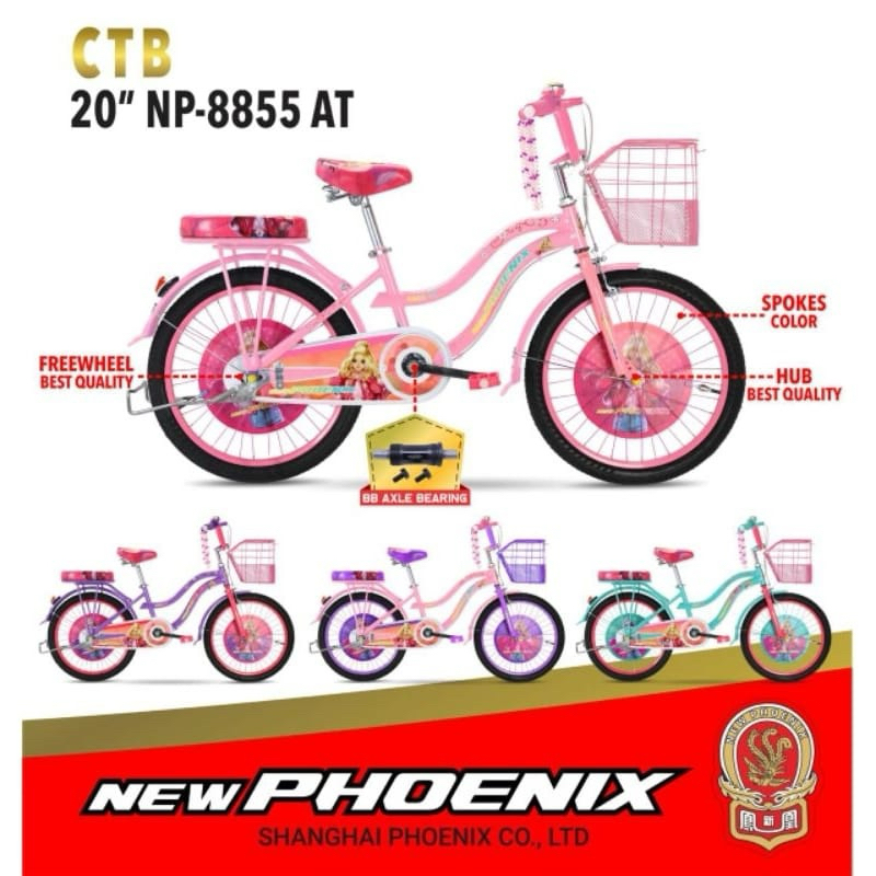 Sepeda Anak Mini Ukuran 20 New Phoenix NP 8855 Murah / Sepeda Anak New phoenix 20 np 8855