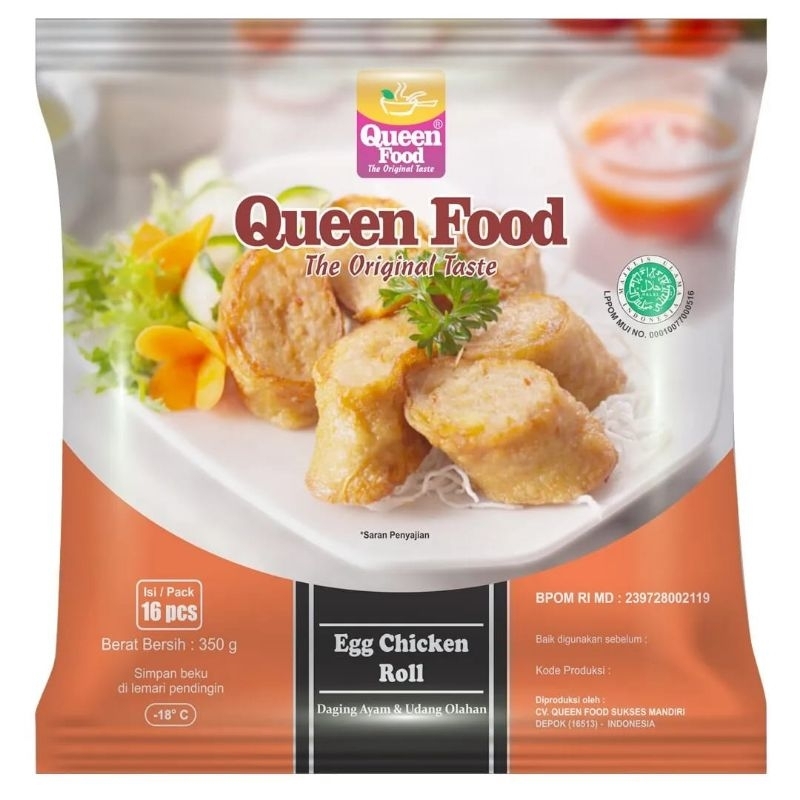 

QUEENFOOD EGG CHICKEN ROLL 350GR