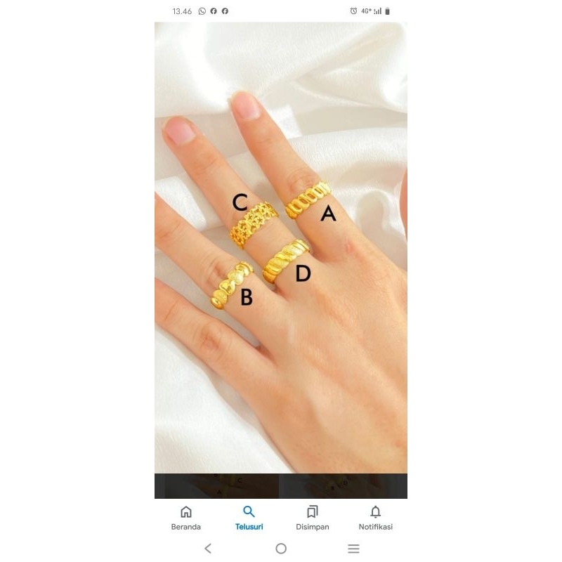 cincin emas 99 24krat