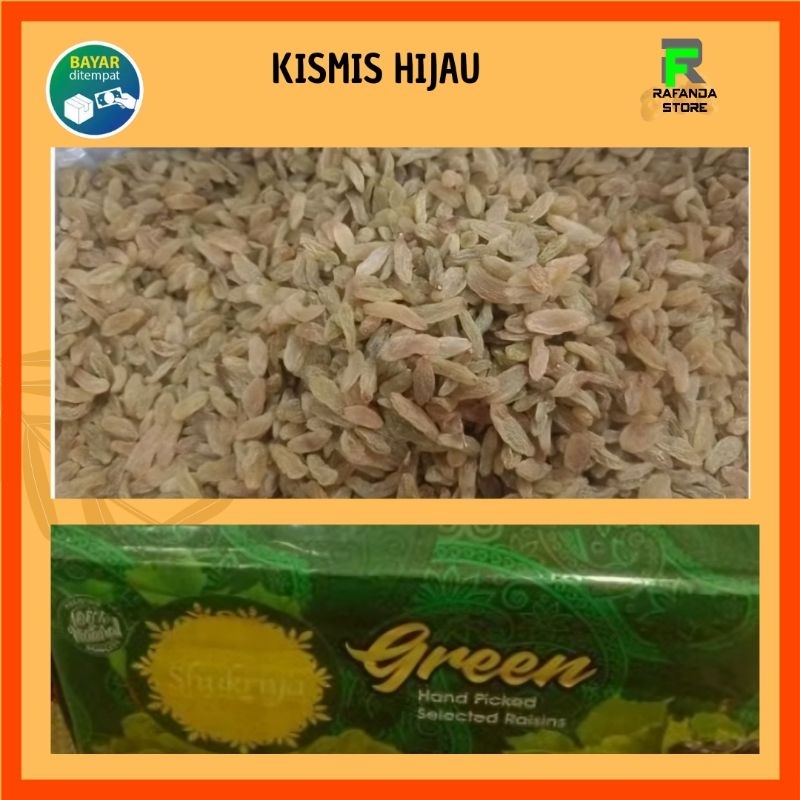 

Kismis Hijau Manis / Green Raisin 250 gram