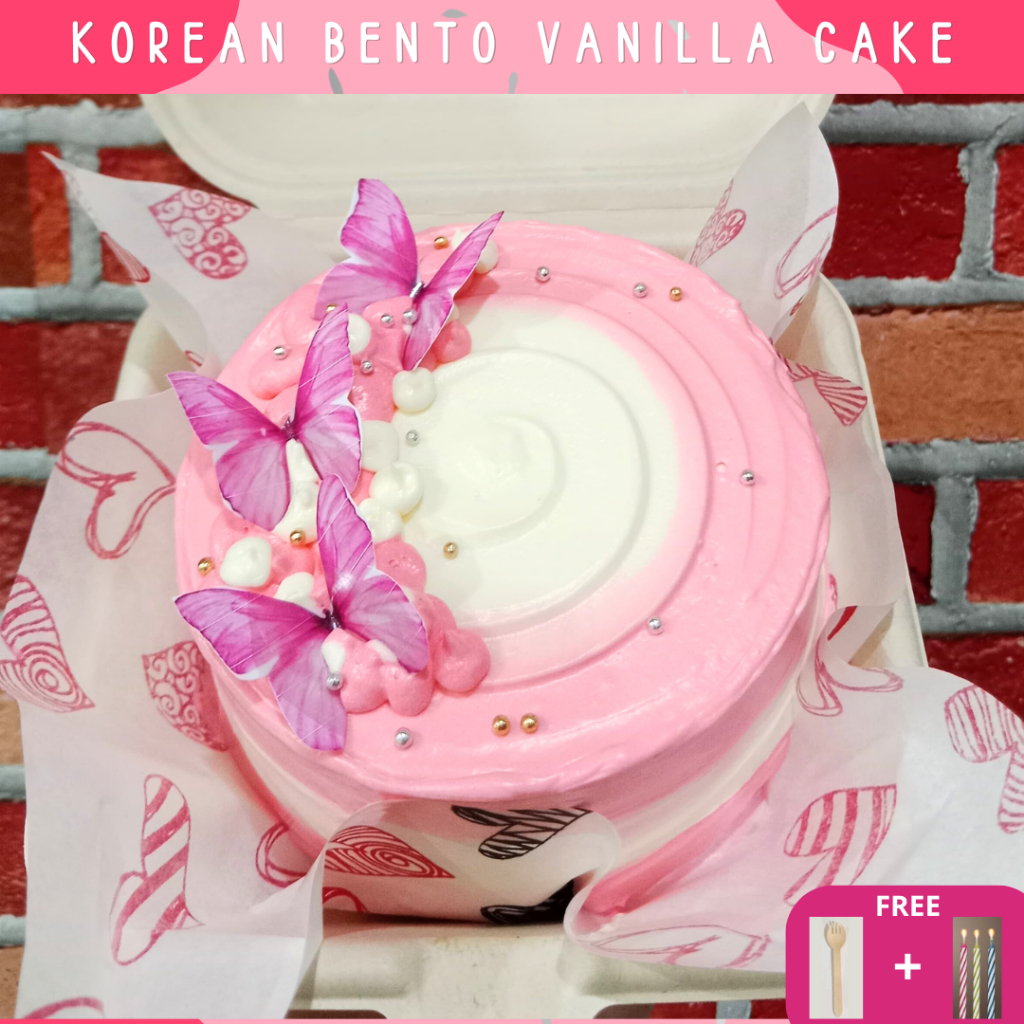 

GR (bisa hari h & h-1) Korean Bento Cake / Birthday Cake / Vanilla / Kue Ultah