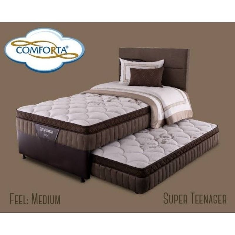Kasur Springbed 2 in 1 Latex Bed Sorong Comforta Super Teenager 120 x 200