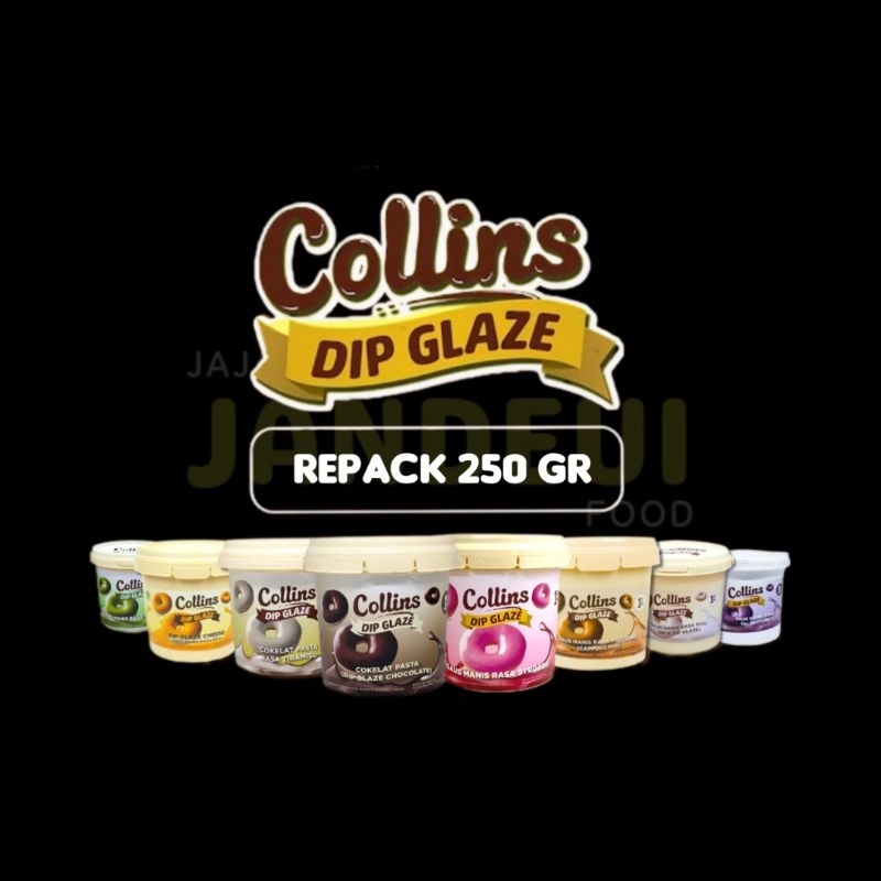 

DIP GLAZE COLLINS 250GR | Topping Donat - Topiping Pisang Coklat