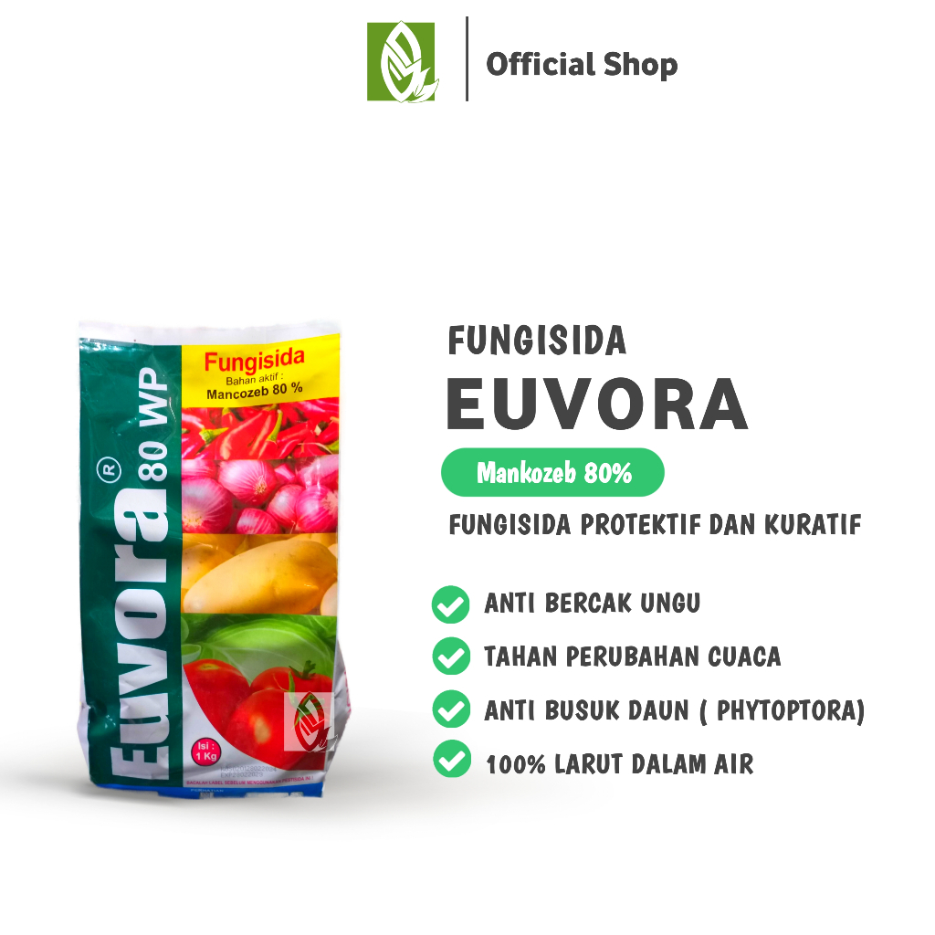 EUVORA 1KG MANKOZEB 80% ANTI BERCAK DAN BUSUK DAUN