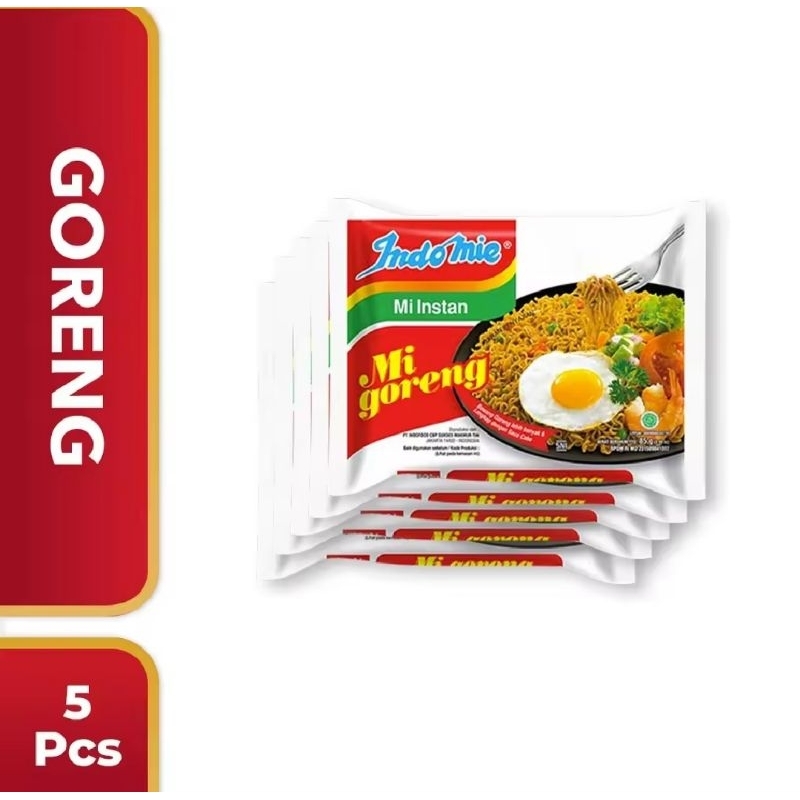 

[Paket Isi 5pcs] Indomie Mi Instan Goreng 85 gr