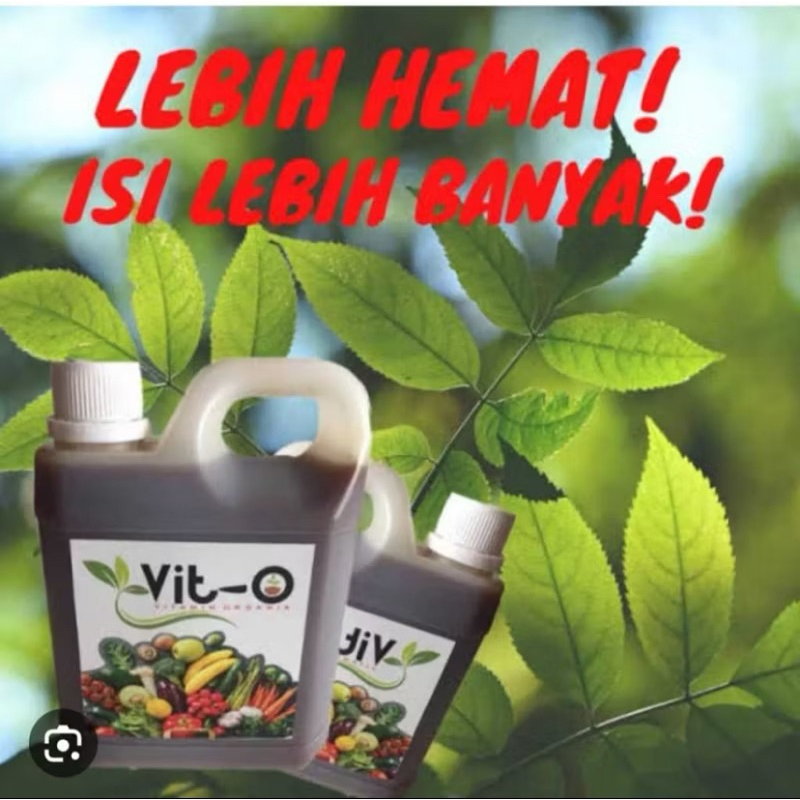 VIT O Tanaman Kemasan 1 Liter Vitamin Nutrisi Tanaman Pupuk Organik 100% Original