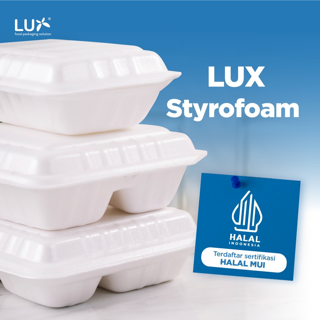 ( ECER 10pcs ) STYROFOAM LUX BURGER / NASI POLOS SEKAT / BUBUR / FOAM BURGER NASI DAN STREFOAM BUBUR