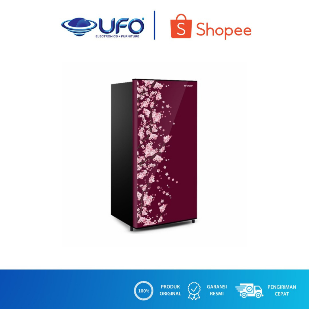 SHARP KULKAS 1 PINTU 128 LITER SJN162DVR