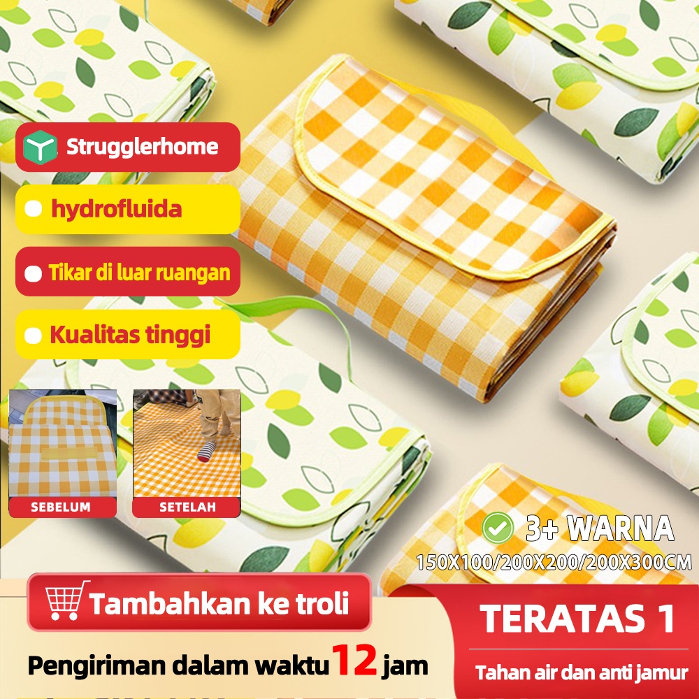 【strugglerhome】tikar lipat piknik waterproof 200x200 tikar lipat piknik waterproof jumbo tikar pikni
