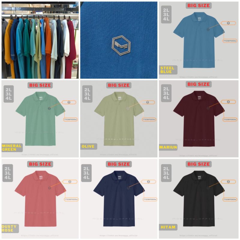BIG SIZE KAOS KERAH POLO PRIA TSHIRT SUPER JUMBO | KAOS KERAH PRIA LENGAN PENDEK JUMBO | KAOS JUMBO