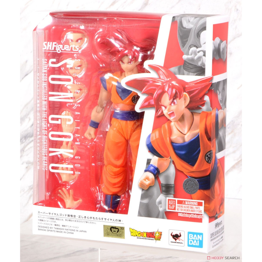 BANDAI SHF Super Saiyan God Son Goku - Saiyan God Instilled With The Light Of Righteous Hearts