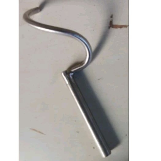 Hook spiral stainless untuk mixer roti rakitan