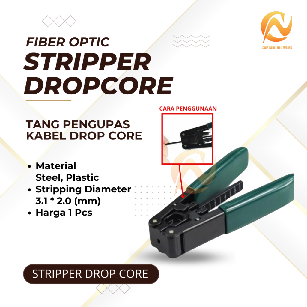 Stripper Dropcore Fiber Optic|Tang Pengupas FO|FTTH Tools