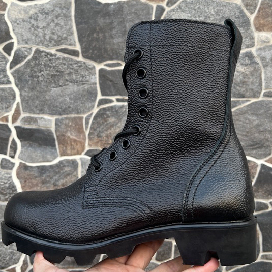 Sepatu PDL Kulit Jeruk Radial Tni [ RESELETING / ZIPPER ]