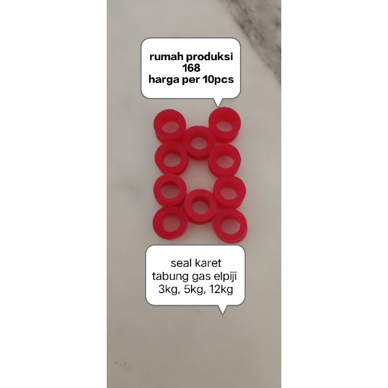 seal karet tabung gas elpiji 3kg 5kg 12kg isi 10pcs