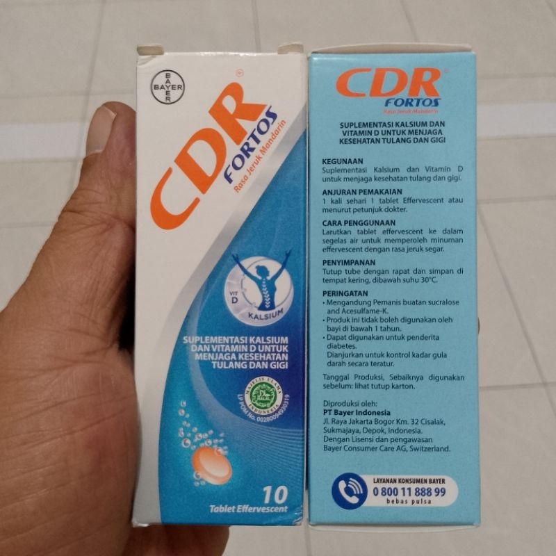 CDR FORTOS Suplemen Kesehatan Tulang 10tablet