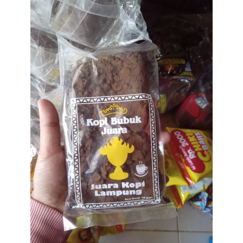 

kopi bubuk cap juara asli sumberrejo lampung