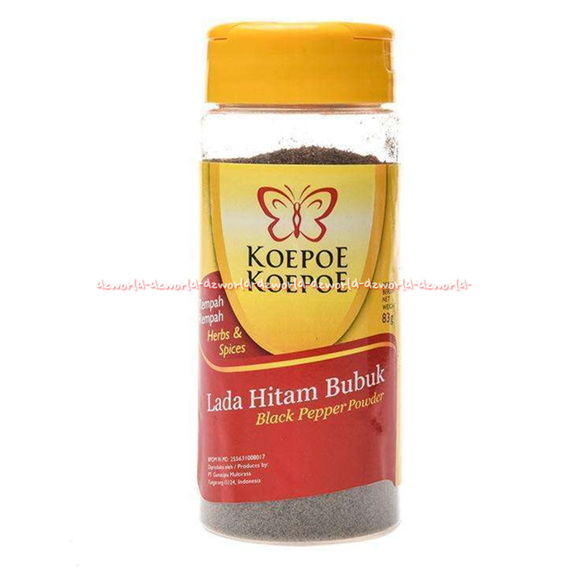 

Koepoe Koepoe 83gr Bubuk Lada Hitam Kupu Blackpepper Power Kupu-Kupu Black Pepper Powder